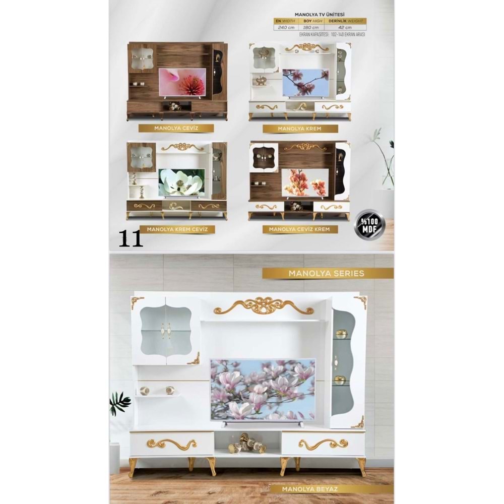 Manolya MDF TV Ünitesi