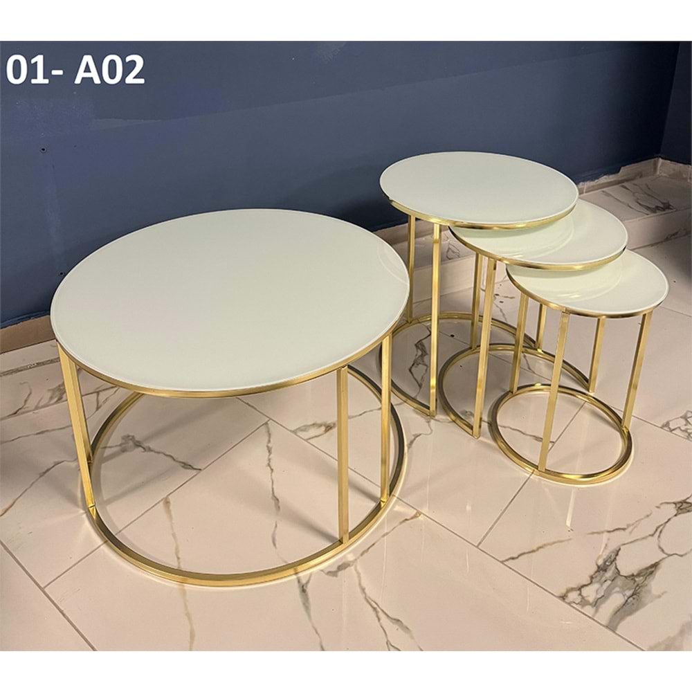 C Orta Sehpa (Gold Ayak)