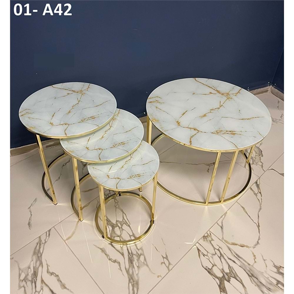 C Orta Sehpa (Gold Ayak)