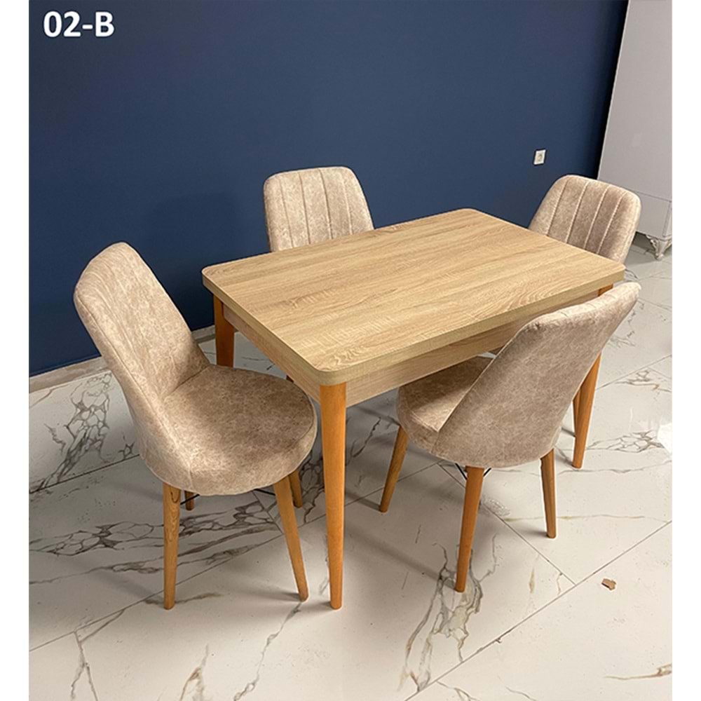 Gold 4 Kişilik Masa Takımı - Metal