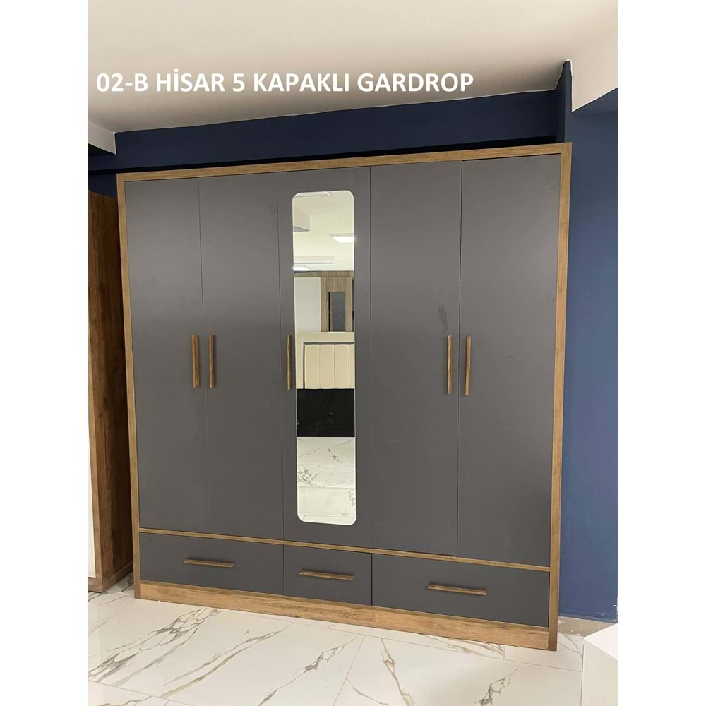 Hisar 5 Kapaklı Gardırop