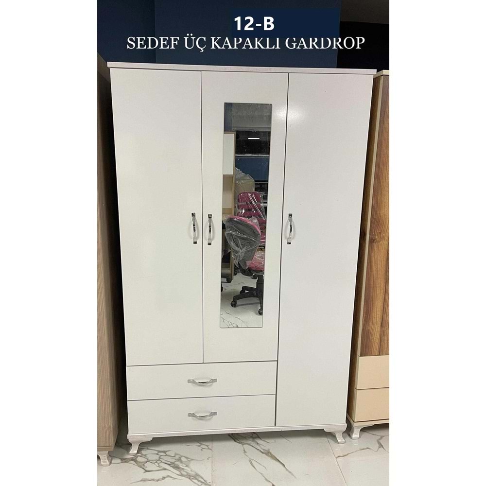 Sedef 3 Kapaklı Gardırop