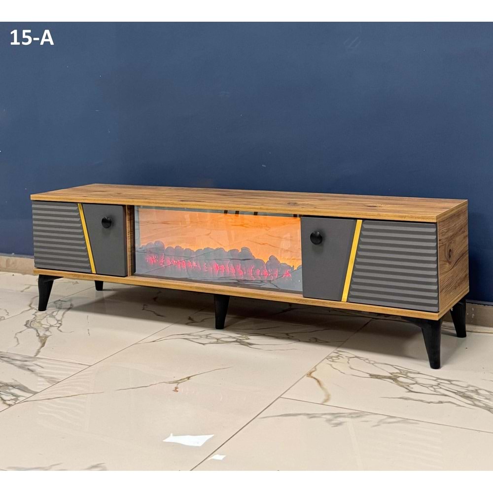 Sedef Şömine TV Sehpası