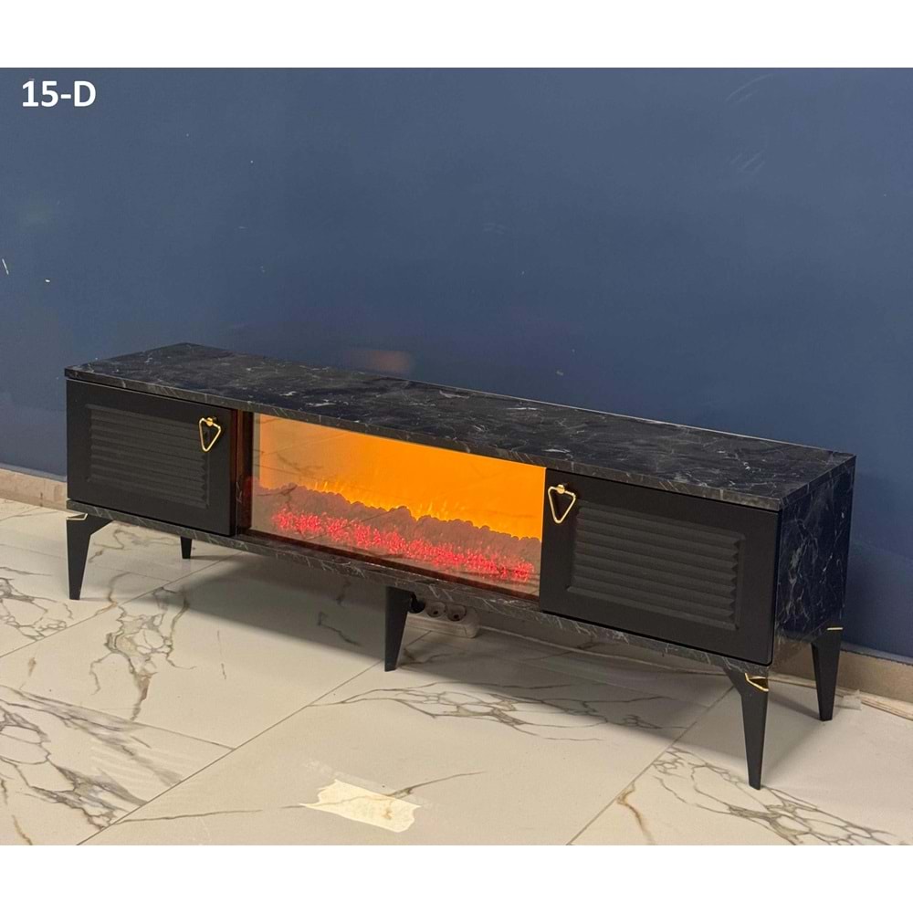 Sedef Şömine TV Sehpası