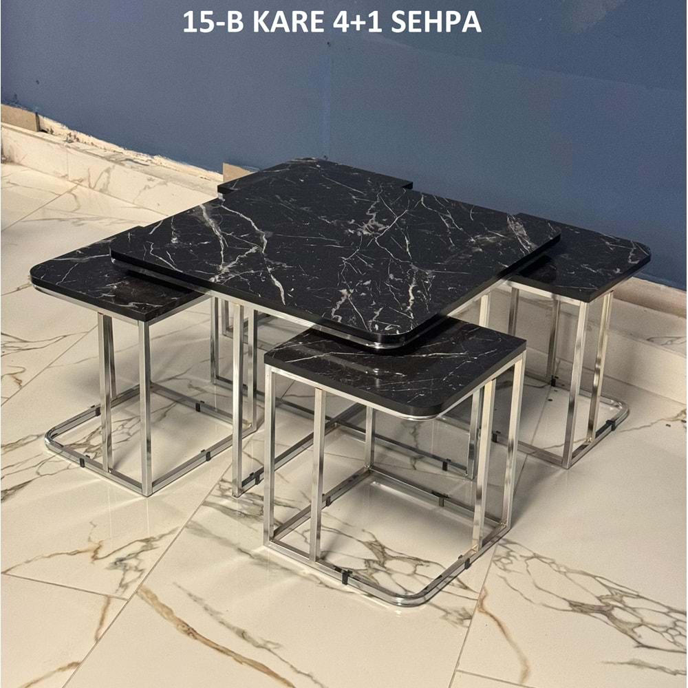 Kare 4+1 Zigon Orta Sehpa