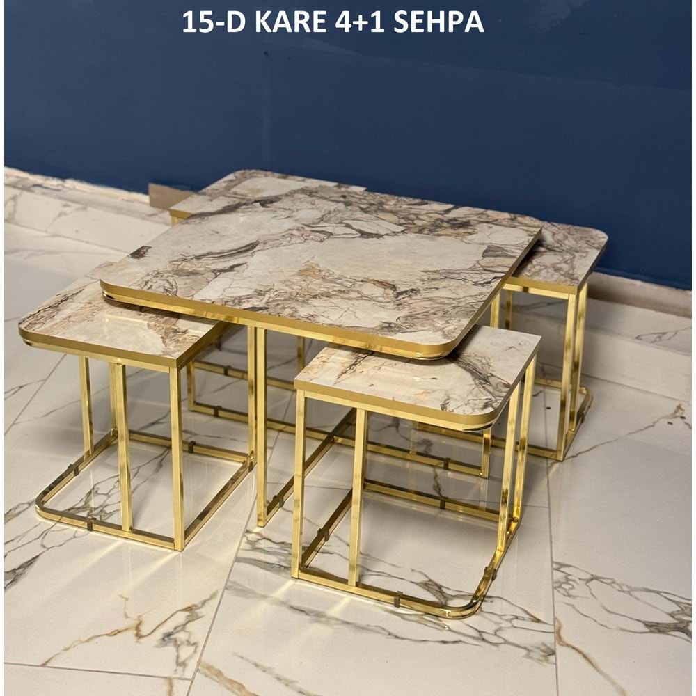 Kare 4+1 Zigon Orta Sehpa