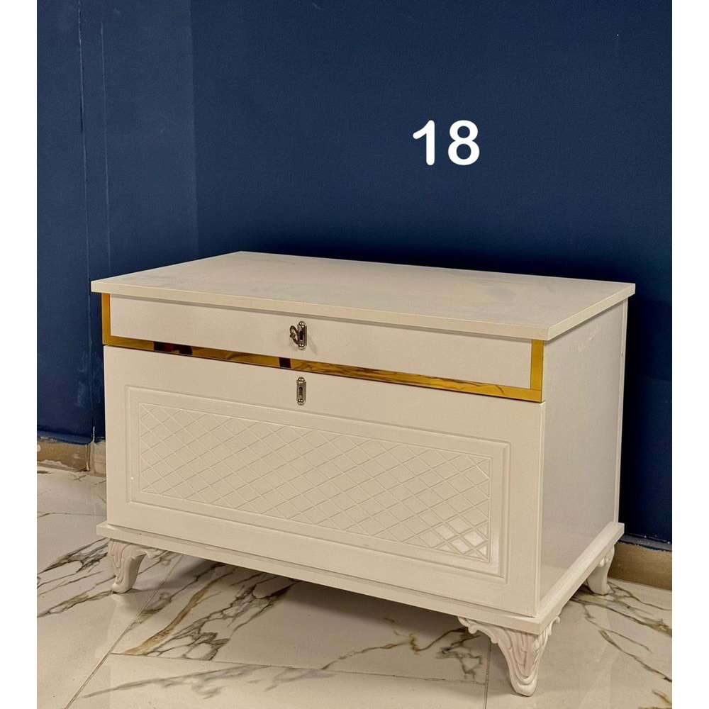 Ahşap Country Sandık - Tekli