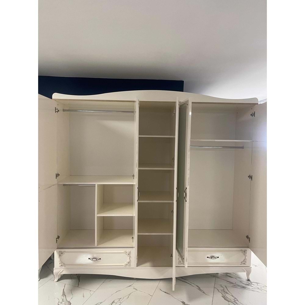 DMC Sude 5 Kapaklı MDF Gardırop