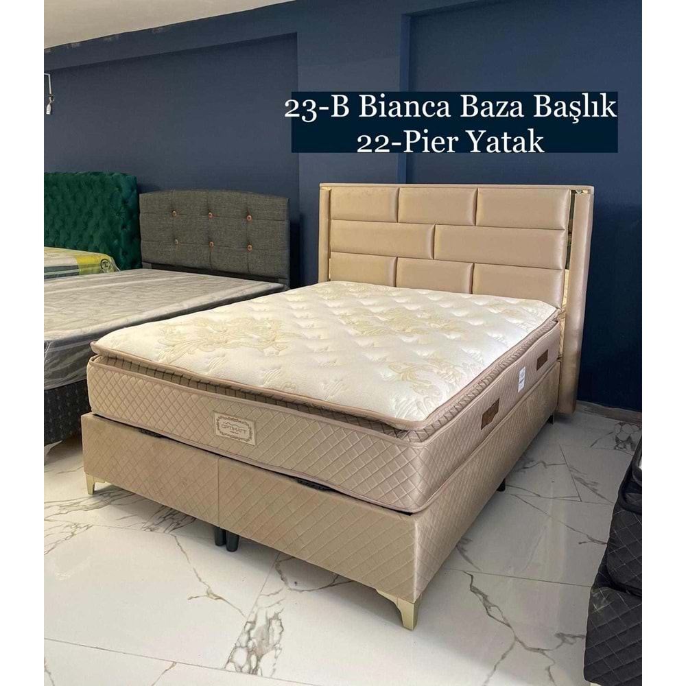 160x200 Bianca Baza ve Başlık