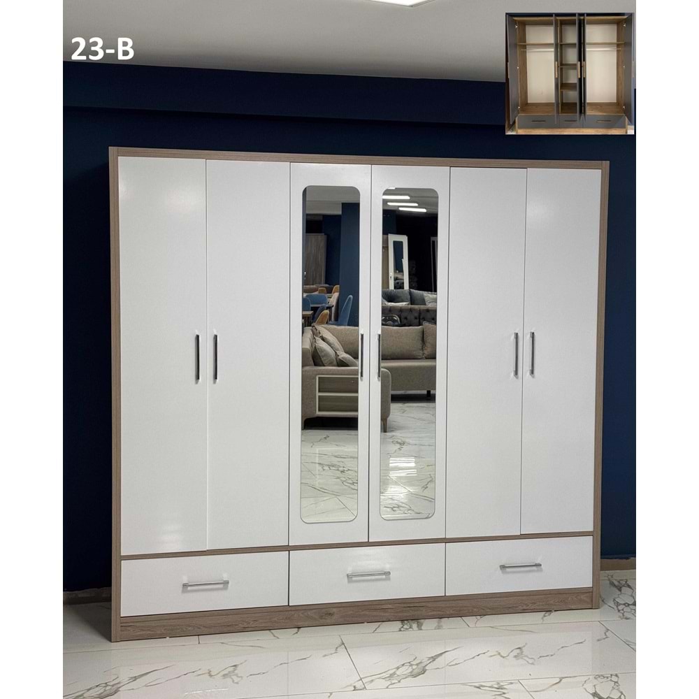 Hisar 6 Kapaklı Gardırop