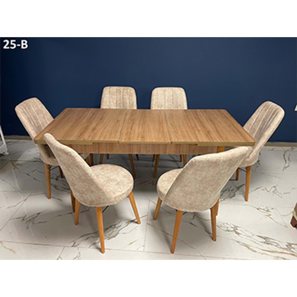 Sedef Ahşap Gold Masa Takımı