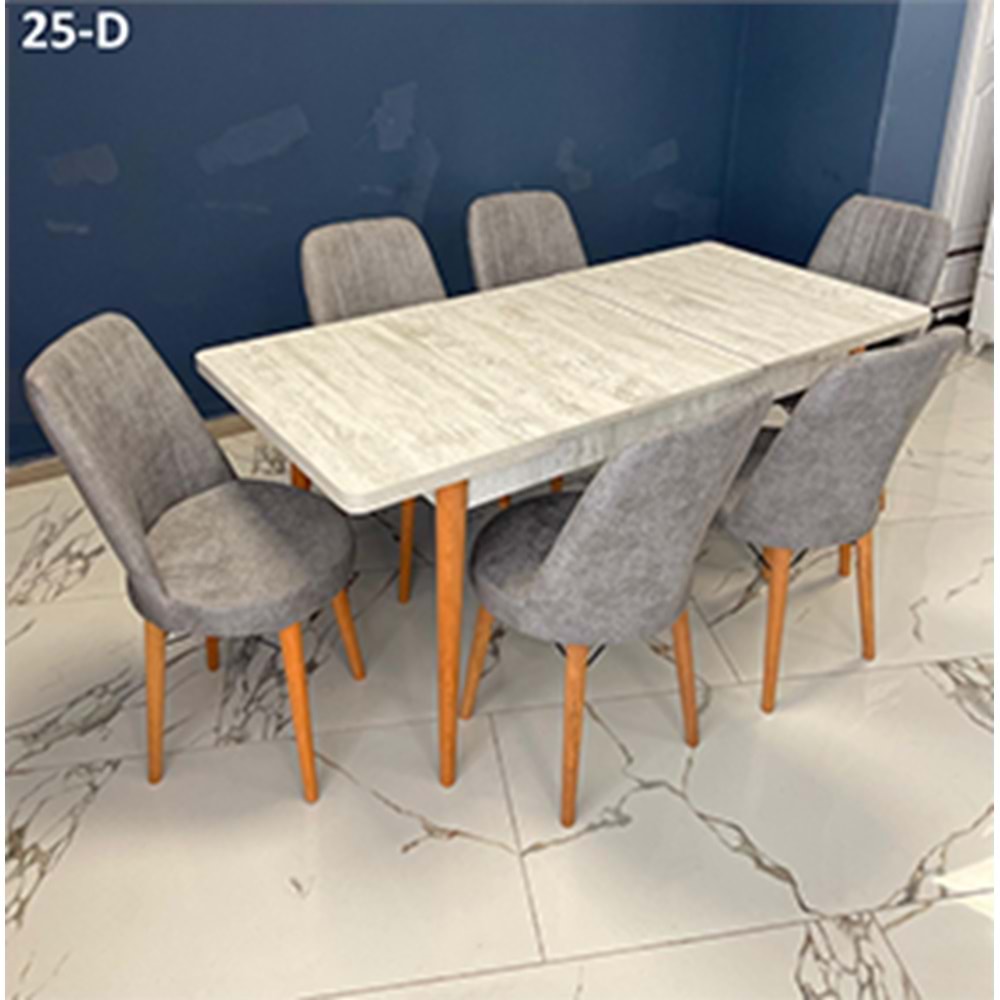 Sedef Ahşap Gold Masa Takımı