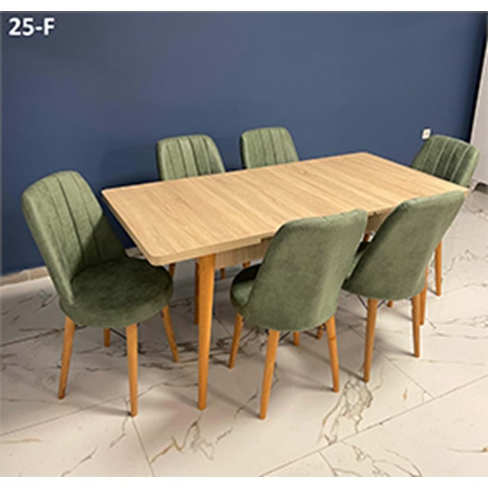 Sedef Ahşap Gold Masa Takımı