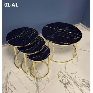 C Orta Sehpa (Gold Ayak)