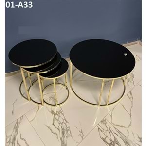 C Orta Sehpa (Gold Ayak)