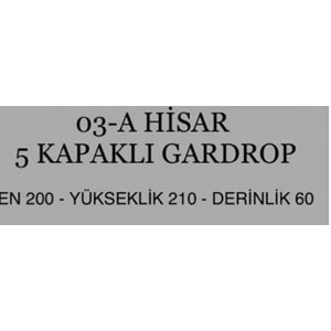 Hisar 5 Kapaklı Gardırop