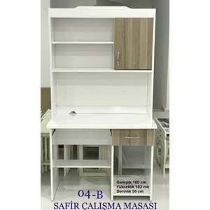 Safir Kitaplıklı Çalışma Masası