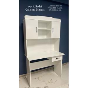 Sedef Kitaplıklı Çalışma Masası