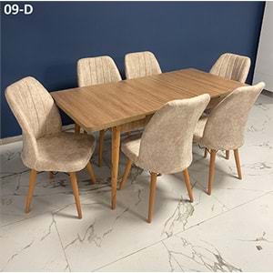 Hnd Karegold Ahşap Masa Takımı