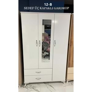 Sedef 3 Kapaklı Gardırop