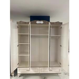 DMC Damla 4 Kapaklı MDF Gardırop