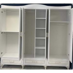 Pırlanta 6 Kapaklı MDF Gardırop