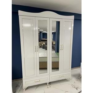 Pırlanta 4 Kapaklı MDF Gardırop