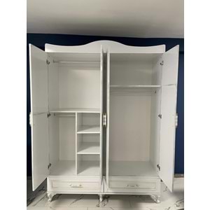 Pırlanta 4 Kapaklı MDF Gardırop