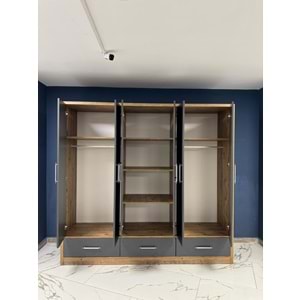 Hisar 6 Kapaklı Gardırop