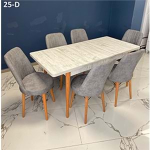 Sedef Ahşap Gold Masa Takımı