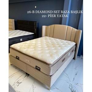 160x200 Diamond Baza ve Başlık