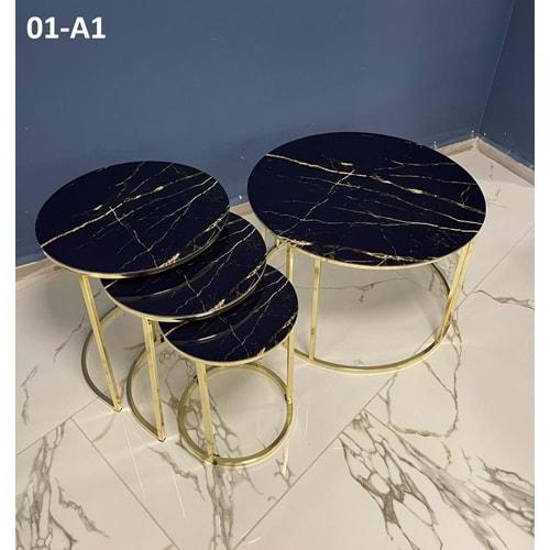 C Orta Sehpa (Gold Ayak)