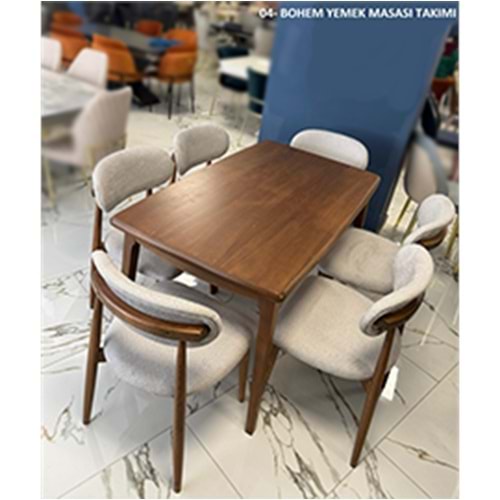 Bohem Yemek Masası Takımı