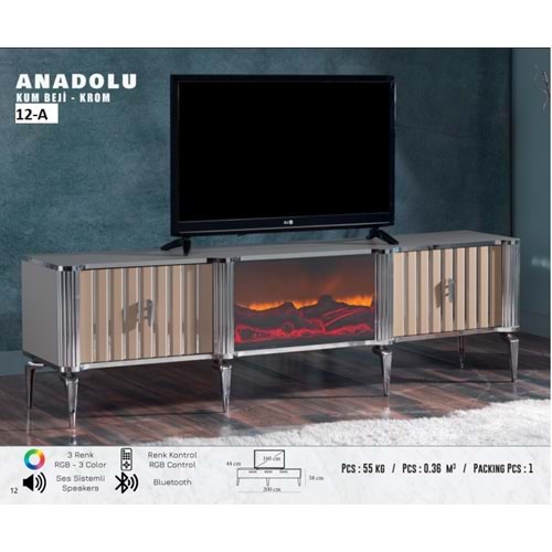 Anadolu Şömine TV Sehpası