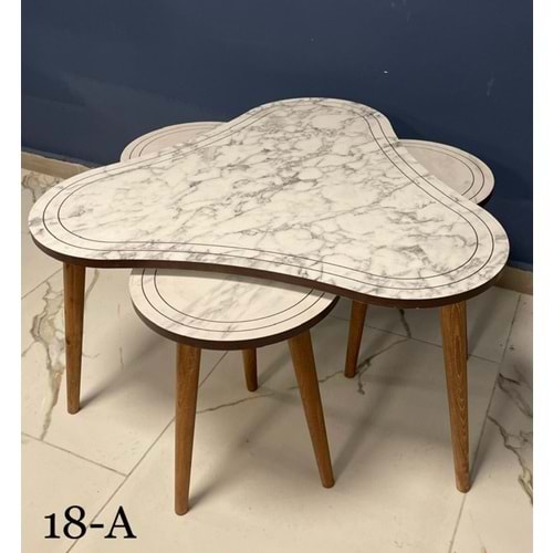 Mondi 3+1 Zigon Orta Sehpa Set