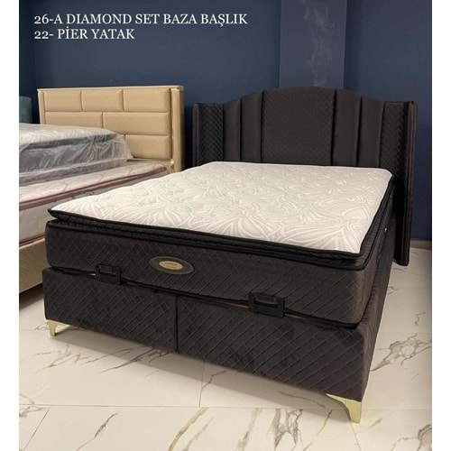 160x200 Diamond Baza ve Başlık