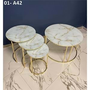 C Orta Sehpa (Gold Ayak)