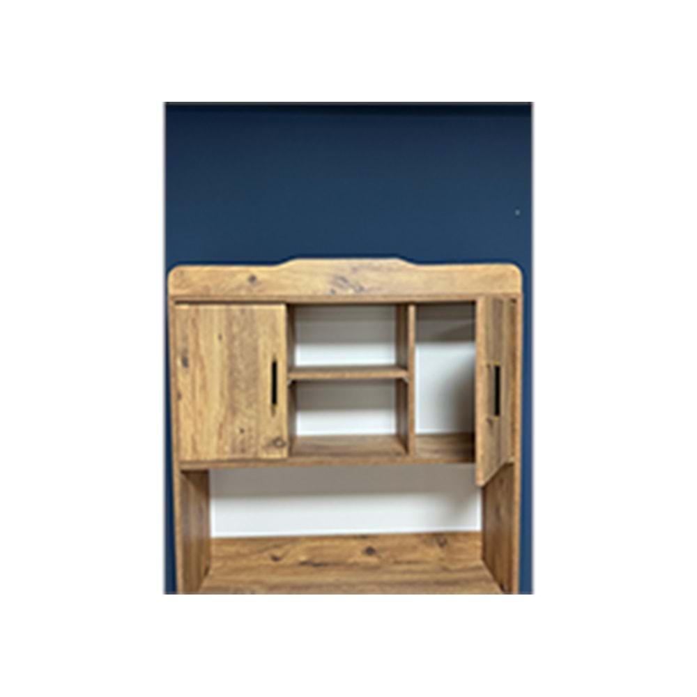 Retro Kitaplıklı Çalışma Masası