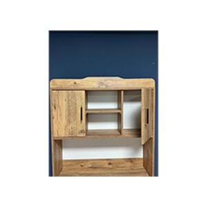 Retro Kitaplıklı Çalışma Masası