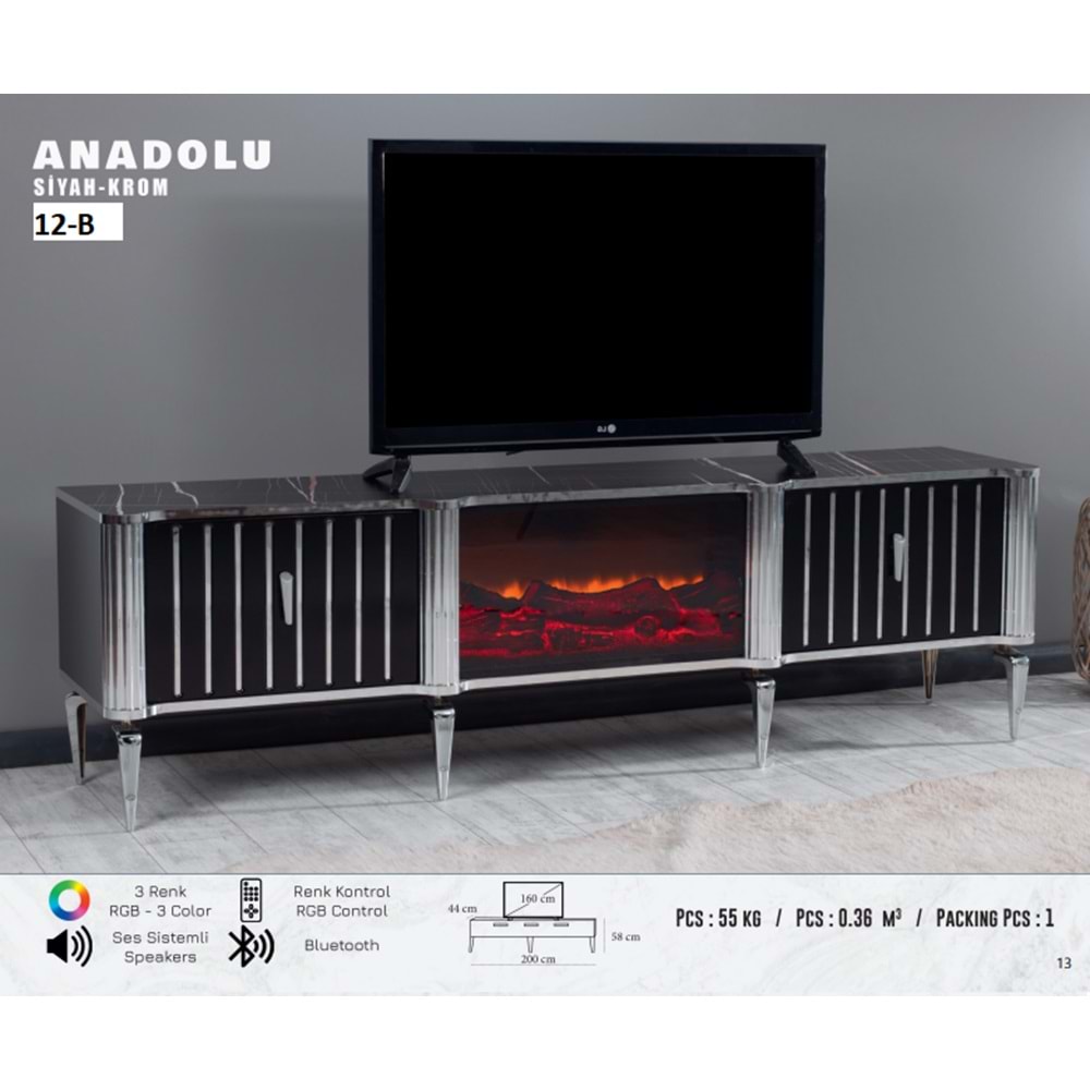 Anadolu Şömine TV Sehpası