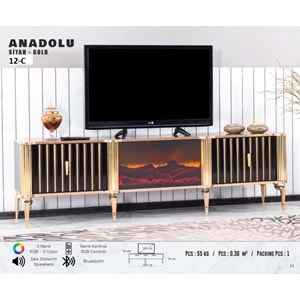 Anadolu Şömine TV Sehpası